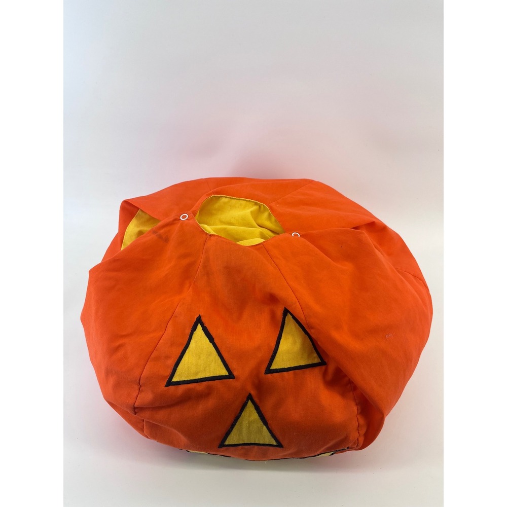 Toddler Pumpkin Jack-O-Lantern Halloween Costume Orange Stuffed Bodysuit